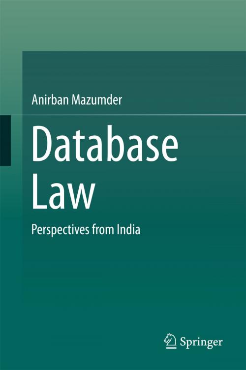Cover of the book Database Law by Anirban Mazumder, Springer Singapore