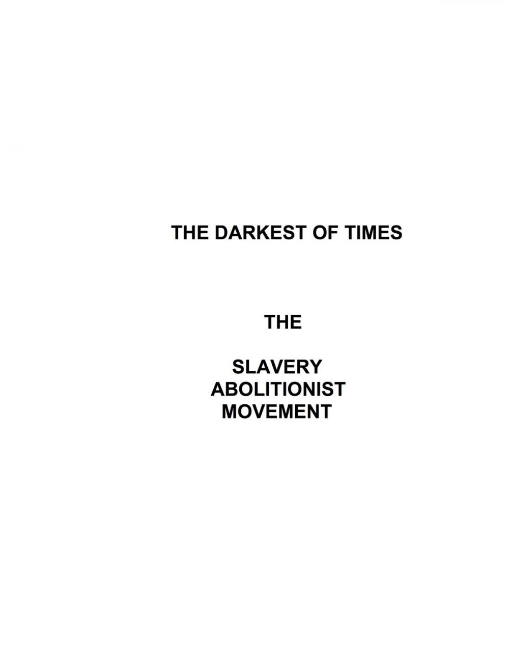 Big bigCover of The Darkest of Times
