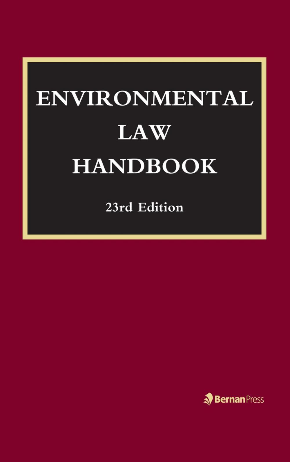 Big bigCover of Environmental Law Handbook