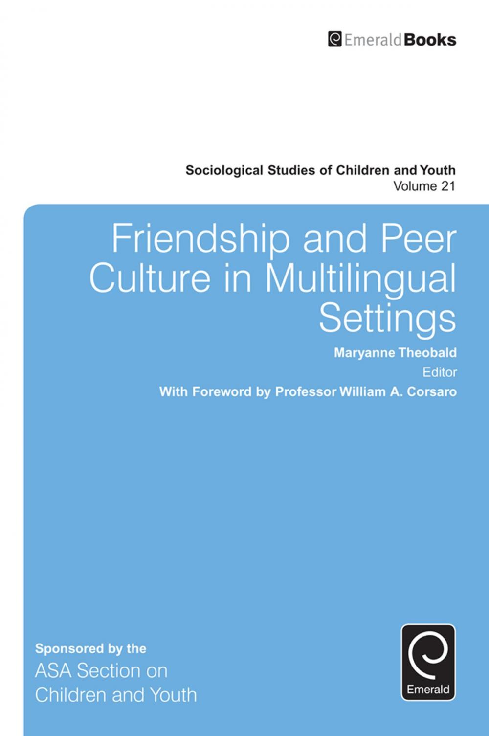 Big bigCover of Friendship and Peer Culture in Multilingual Settings