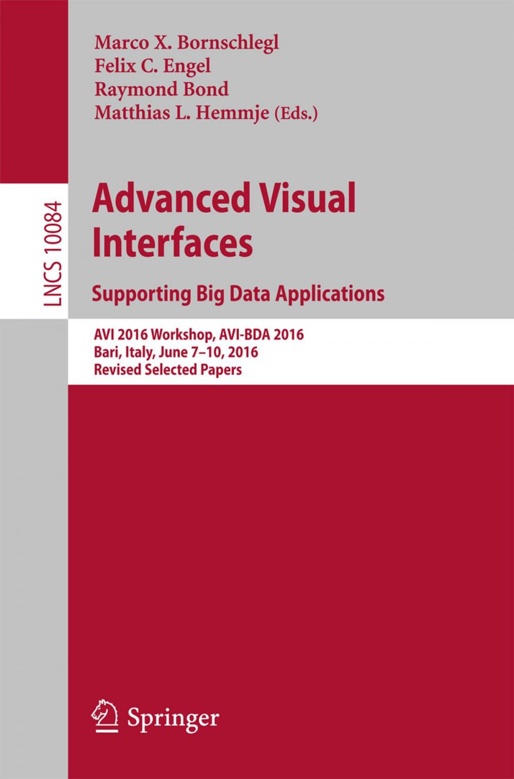 Big bigCover of Advanced Visual Interfaces. Supporting Big Data Applications
