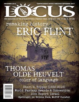 Book cover of Locus Magazine, Issue #671, December 2016