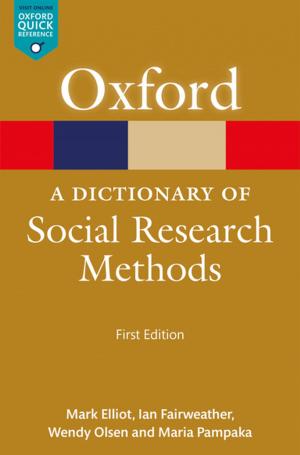 Cover of the book A Dictionary of Social Research Methods by Avery Kolers