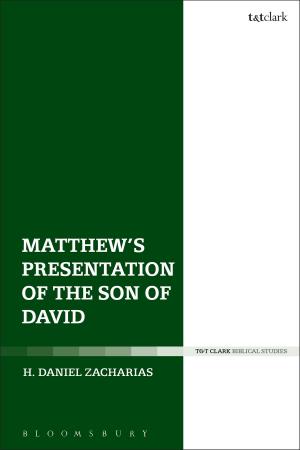Cover of the book Matthew’s Presentation of the Son of David by Professor J R Spencer