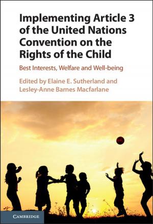 Cover of the book Implementing Article 3 of the United Nations Convention on the Rights of the Child by Renzo Cavalieri, Eric Miles