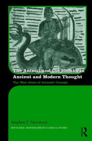 Book cover of The Animal and the Human in Ancient and Modern Thought