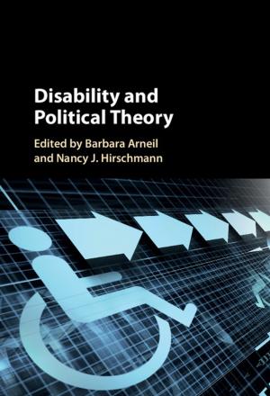 Cover of the book Disability and Political Theory by Jed Stone