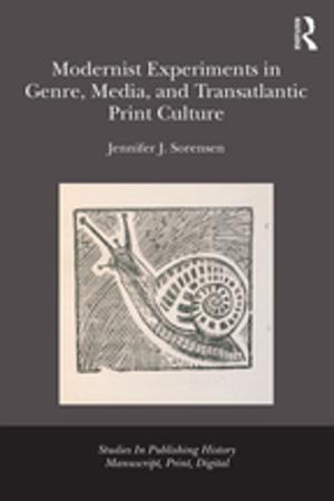 Cover of the book Modernist Experiments in Genre, Media, and Transatlantic Print Culture by Joseph Nuttin, Paul Fraisse, Richard Meili