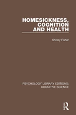 Book cover of Homesickness, Cognition and Health
