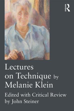 Book cover of Lectures on Technique by Melanie Klein