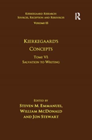 bigCover of the book Volume 15, Tome VI: Kierkegaard's Concepts by 