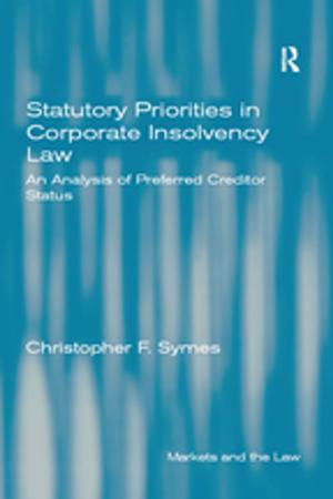 Cover of the book Statutory Priorities in Corporate Insolvency Law by Frederic Lee