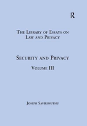 Cover of the book Security and Privacy by John D. Vander Weg
