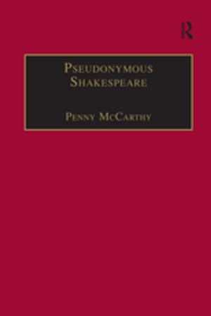 Cover of the book Pseudonymous Shakespeare by Massimo Fichera, Sakari Hänninen