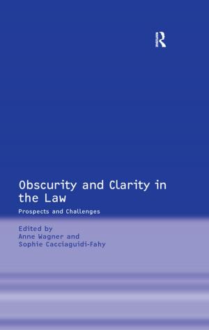 Cover of the book Obscurity and Clarity in the Law by 