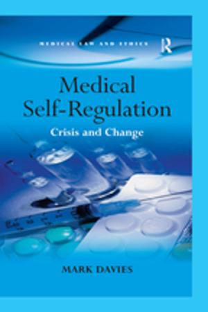 Cover of the book Medical Self-Regulation by Andrea Major