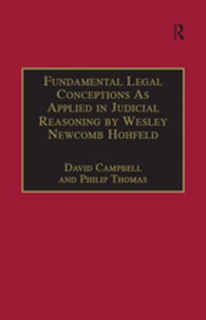 bigCover of the book Fundamental Legal Conceptions As Applied in Judicial Reasoning by Wesley Newcomb Hohfeld by 