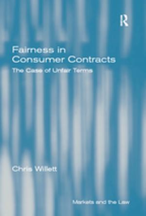 Cover of the book Fairness in Consumer Contracts by Marcello-Andrea Canuto, Jason Yaeger both at