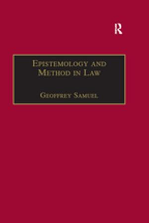 Book cover of Epistemology and Method in Law