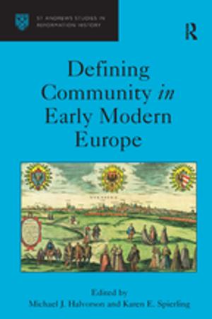 Book cover of Defining Community in Early Modern Europe