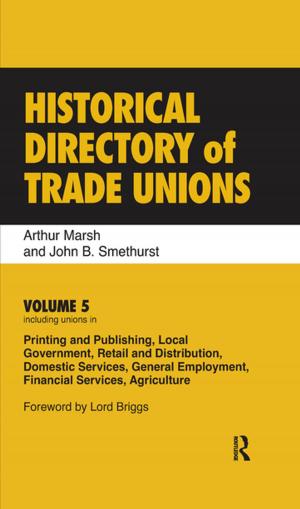 Cover of the book Historical Directory of Trade Unions by W. Jane Bancroft