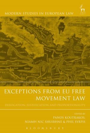 Cover of the book Exceptions from EU Free Movement Law by Mark Taylor-Batty