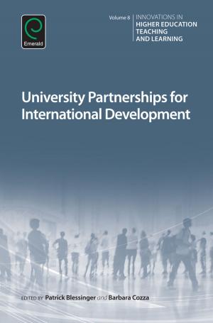 Cover of the book University Partnerships for International Development by Nathan C. Hall, Thomas Goetz