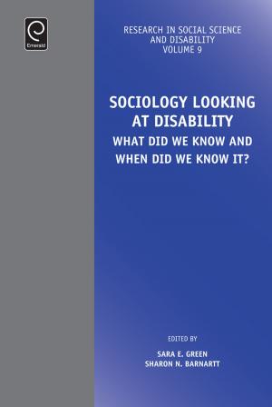 Cover of the book Sociology Looking at Disability by 