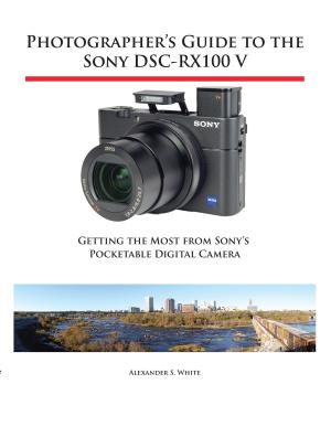 Cover of Photographer's Guide to the Sony DSC-RX100 V