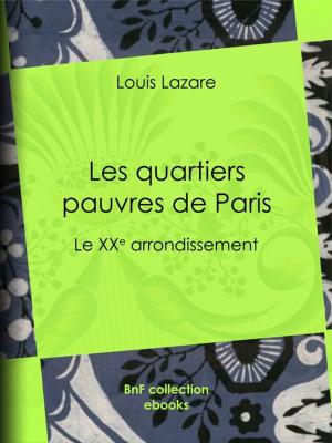 Cover of the book Les quartiers pauvres de Paris by Honoré de Balzac