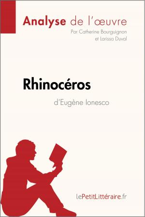 Cover of the book Rhinocéros d'Eugène Ionesco (Analyse de l'oeuvre) by Sybille Mortier, lePetitLittéraire.fr