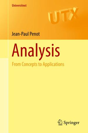 Cover of the book Analysis by Leiva Casemiro Oliveira, Antonio Marcus Nogueira Lima, Carsten Thirstrup, Helmut Franz Neff