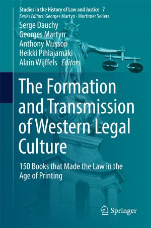 Cover of the book The Formation and Transmission of Western Legal Culture by Asta Zokaityte