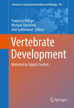 Cover of the book Vertebrate Development by Eugene Trowers, Marc Tischler