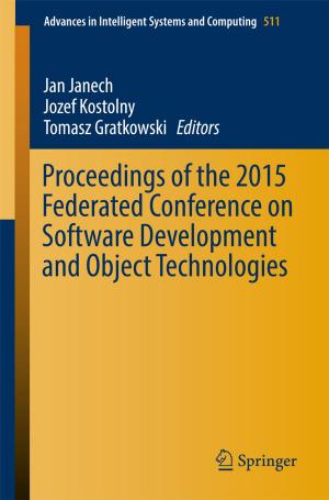 Cover of the book Proceedings of the 2015 Federated Conference on Software Development and Object Technologies by Tony Thorne MBE