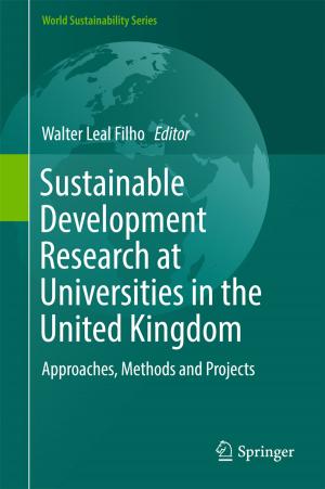 Cover of the book Sustainable Development Research at Universities in the United Kingdom by Elías Cueto, David González
