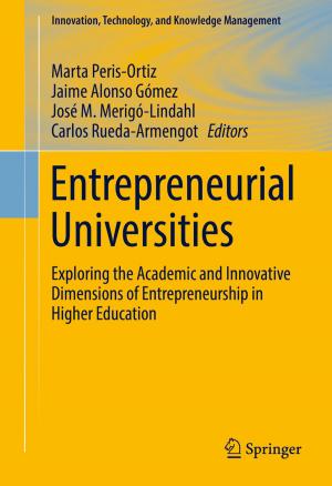 Cover of the book Entrepreneurial Universities by Hervé Le Dret, Brigitte Lucquin