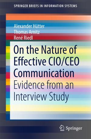 Cover of the book On the Nature of Effective CIO/CEO Communication by Ferenc Weisz