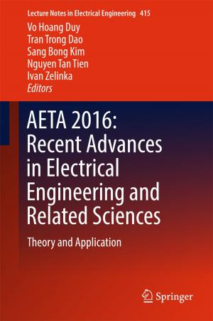Cover of the book AETA 2016: Recent Advances in Electrical Engineering and Related Sciences by Klára  Hulíková Tesárková, Olga Kurtinová