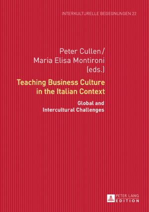 Cover of the book Teaching Business Culture in the Italian Context by Annina Cavelti Kee