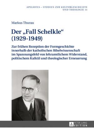 Cover of Der «Fall Schelkle» (19291949)