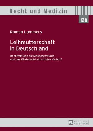 Cover of the book Leihmutterschaft in Deutschland by Merve Winter