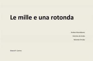 Cover of Le mille e una rotonda
