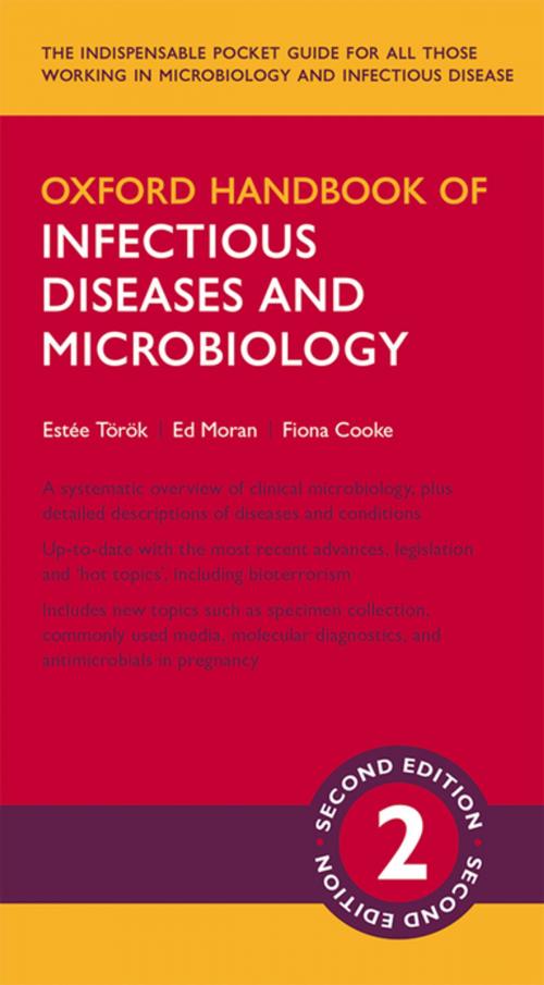 Cover of the book Oxford Handbook of Infectious Diseases and Microbiology by Ed Moran, Fiona Cooke, Estée Török, OUP Oxford