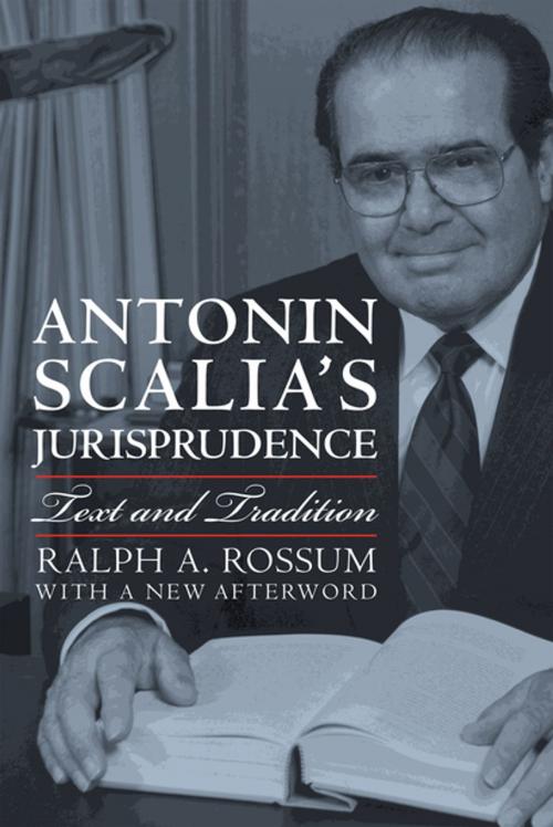 Cover of the book Antonin Scalia's Jurisprudence by Ralph A. Rossum, University Press of Kansas