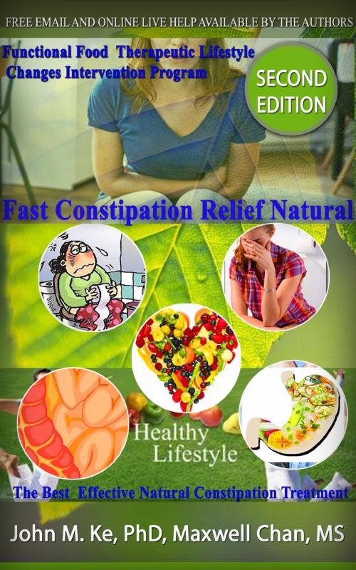 Cover of the book Fast Constipation Relief Natural w/ Functional Food Therapeutic Lifestyle Change Intervention Program by maxwell chan, John M. Ke, maxwell chan