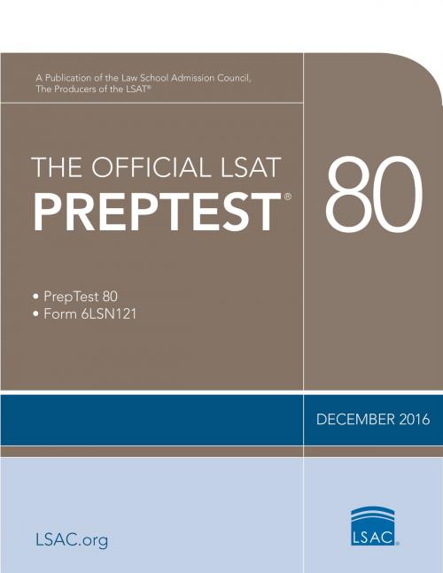 Cover of the book The Official LSAT PrepTest 80 by Law School Admission Council, Law School Admission Council