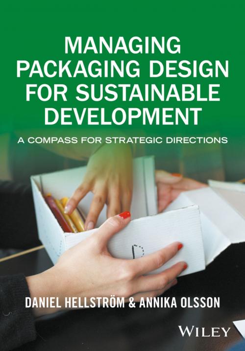 Cover of the book Managing Packaging Design for Sustainable Development by Daniel Hellström, Annika Olsson, Wiley