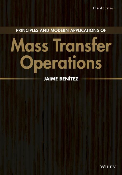 Cover of the book Principles and Modern Applications of Mass Transfer Operations by Jaime Benitez, Wiley