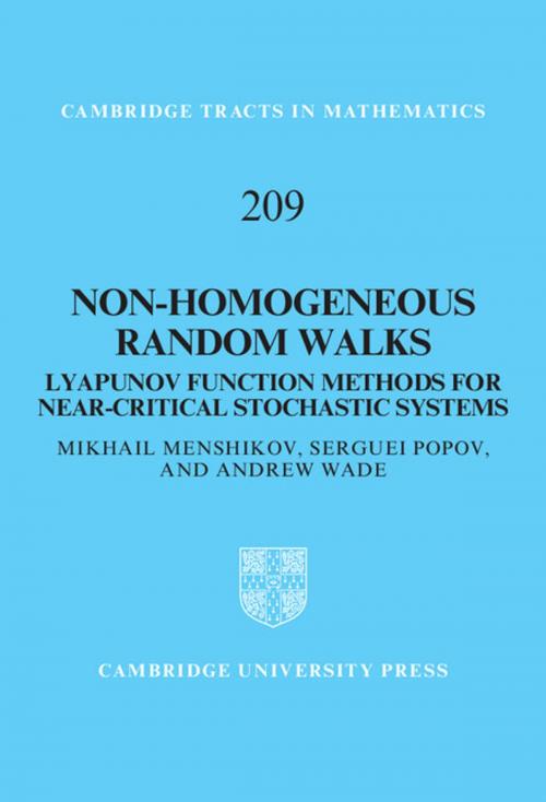 Cover of the book Non-homogeneous Random Walks by Mikhail Menshikov, Serguei Popov, Andrew Wade, Cambridge University Press